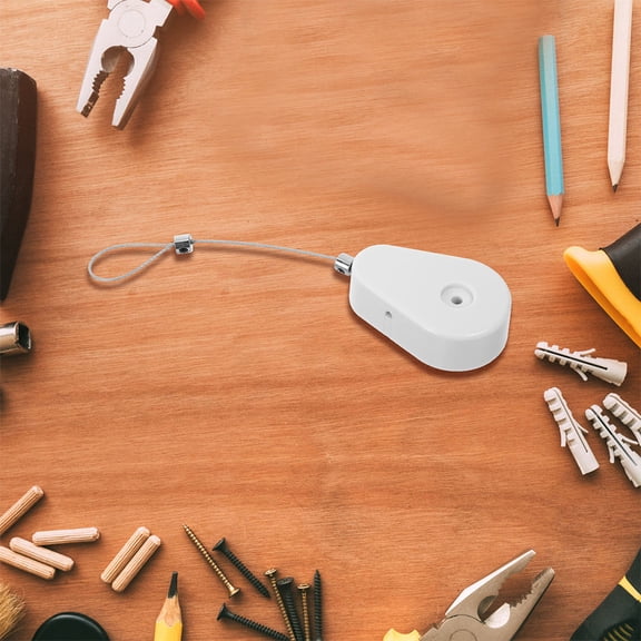 BESTYASH 2Pcs Steel Wire Retractable Security Tether Lock with Automatic Wire Reel for Remote Control