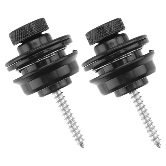 BESTYASH 2Pcs Strap Locks Acoustic Guitar Black AntiSlip Features for Basses