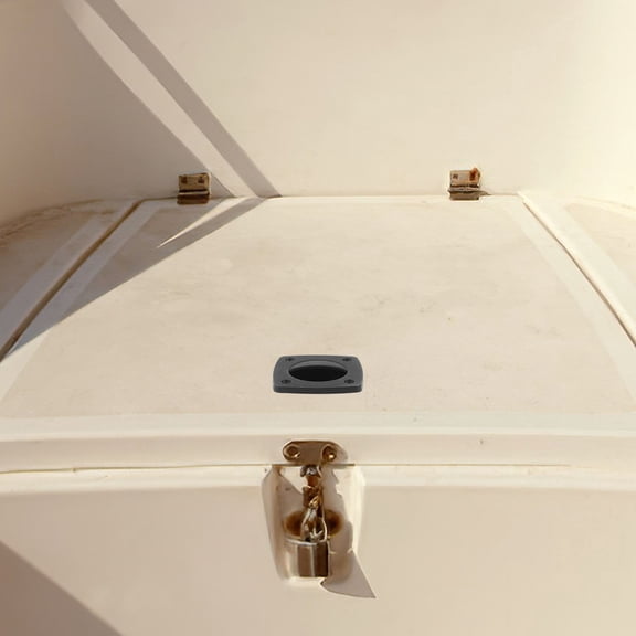 BESTYASH 2Pcs Marine Boat Hatch Pull Handle Black Nylon Flush Mount for Deck Hatch and Doors