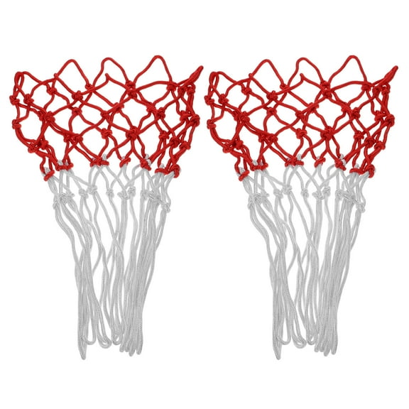 BESTYASH 2Pcs Thick Polyester Basketball Netting for Hoop Suitable for Gym Playground and Home Use