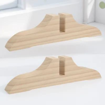BESTYASH 2Pcs Thickened Divider Base Wood Wear-resistant Fixing Bracket Home Space Separation