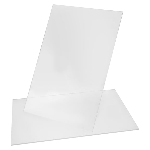 BESTYASH 2Pcs Thin Transparent Acrylic Sheets for Signs Picture Frame and Display Use