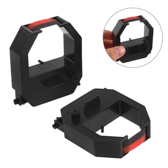 BESTYASH 2-Pack Clock Printer Ribbon Replacement Compatible with Digital Time Recorders for Accurate Time Tracking