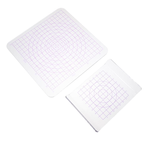 BESTYASH 2-Pack Transparent Acrylic Clay Wedging Boards with Measurement Grid for Accurate Crafting and Artistic Clay Design