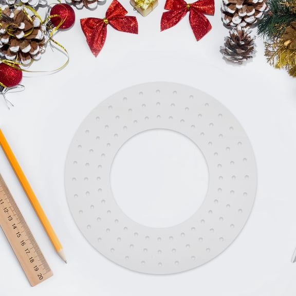 BESTYASH 2-Pack Clear Acrylic Wreath Frames with Pre-Drilled Holes for Wedding, Holiday, and Seasonal Decorations