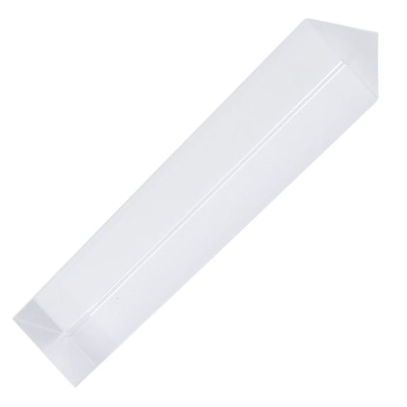 BESTYASH 2Pcs Transparent Crystal Prism High Precision Optical Prism for Photography and Scientific Decor