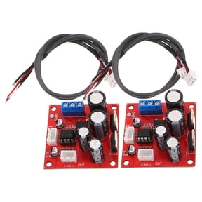 BESTYASH 2-Pack Red Vinyl Record Player Preamp External Phono Amplifier for Enhanced Audio System Performance