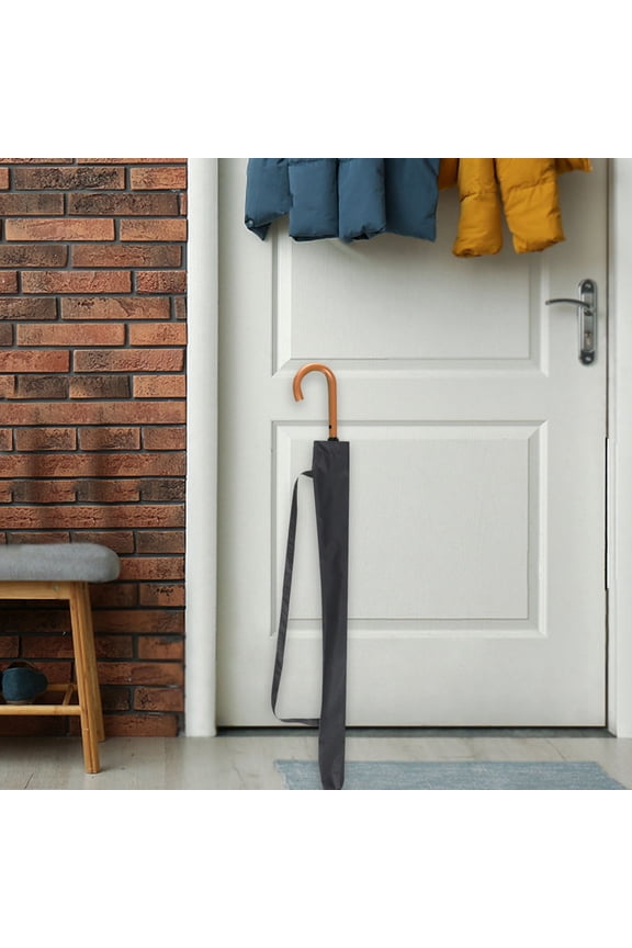 Umbrella Storage Bag Black Stylish Design with Single Strap, Versatile Fit, 2 Pieces Set for Home and Travel