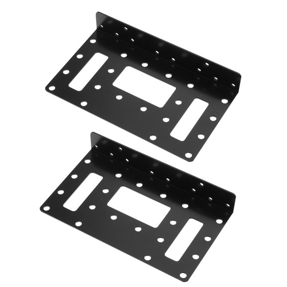 BESTYASH 2Pcs Universal 2.5 and 3.5 Inch Hard Drive Tray Adapter Black Metal SSD Rack Mount