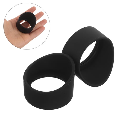 BESTYASH 2Pcs Microscope Rubber Eye Cups Black Soft Eyepiece Covers for Enhanced Optic Lens Protection
