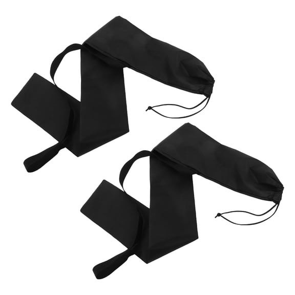 BESTYASH 2Pcs Versatile Black Baseball Bat Storage Bag with Strap for Convenient Sports Carrying