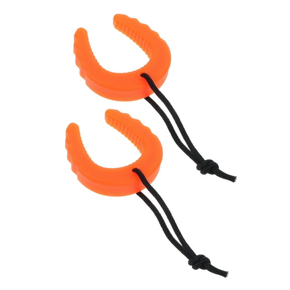 BESTYASH 2Pcs Orange Plastic Cabinet Door Stop for Safety Antipinch and Antislam Use