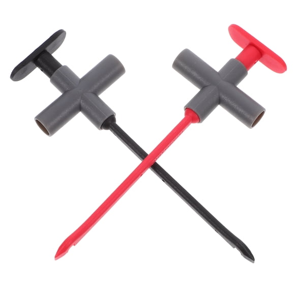 BESTYASH 2Pcs Versatile Testing Multimeter Probes Set Non-piercing ABS Red for Car Testing
