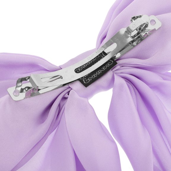 BESTYASH 2-Pack Violet Bow Hair Clips Stylish Ribbon Hairpins for Secure and Styling Accessories
