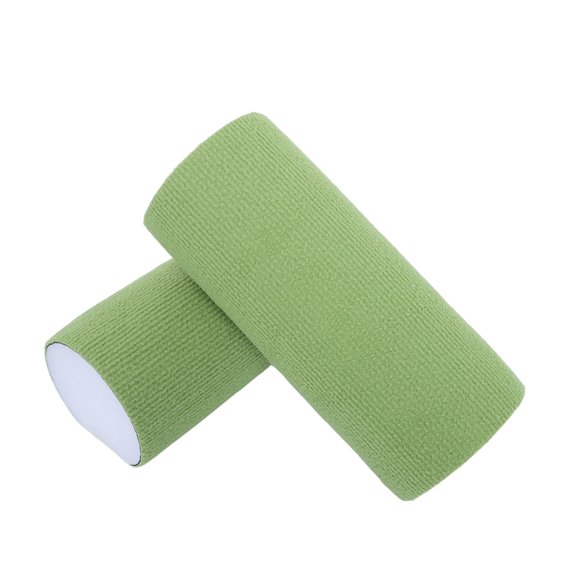 BESTYASH 2Pcs Wall Mounted Cat Scratching Posts Green Polyester Material Easy No Drill Setup