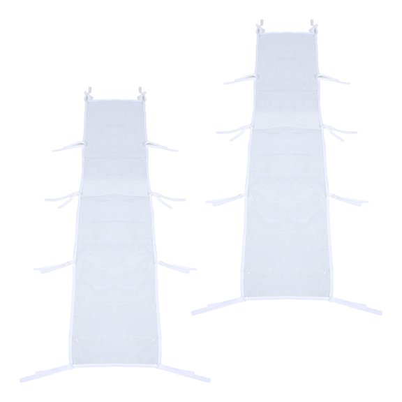BESTYASH 2Pcs Waterproof Transparent Canopy Gutter for Garden Gazebo and Pop Up Tent Water Diversion