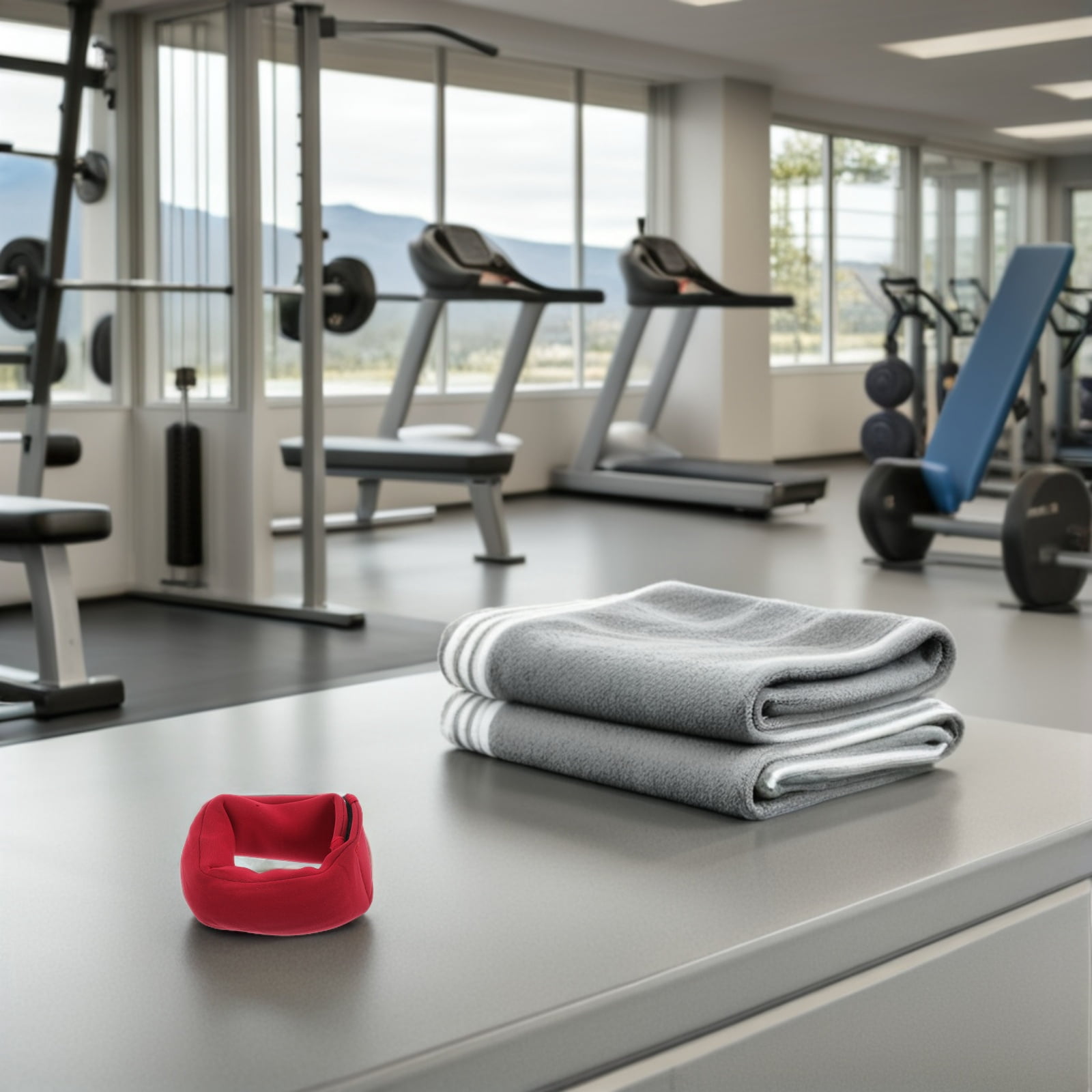 BESTYASH 2-Pack Adjustable Wrist and Ankle Weights in Red for High Intensity Fitness Workouts and Strength Training