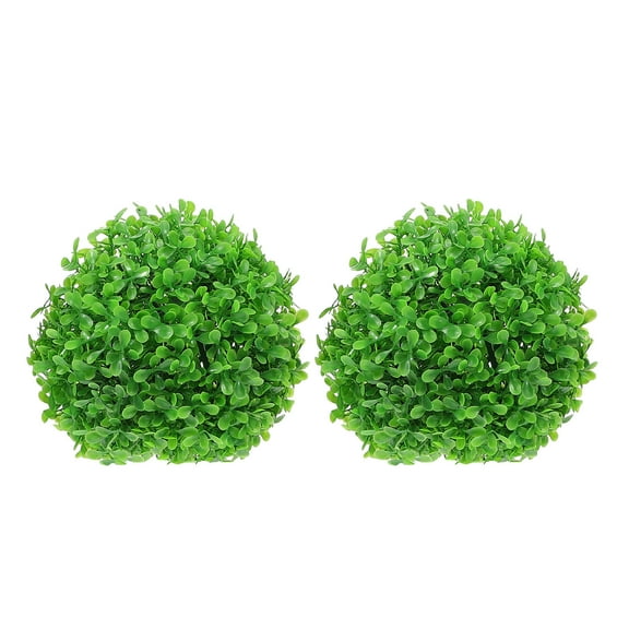 BESTYASH 2Pcs Wedding Decor Green Plastic Topiary Balls Artificial Plant for Centerpieces