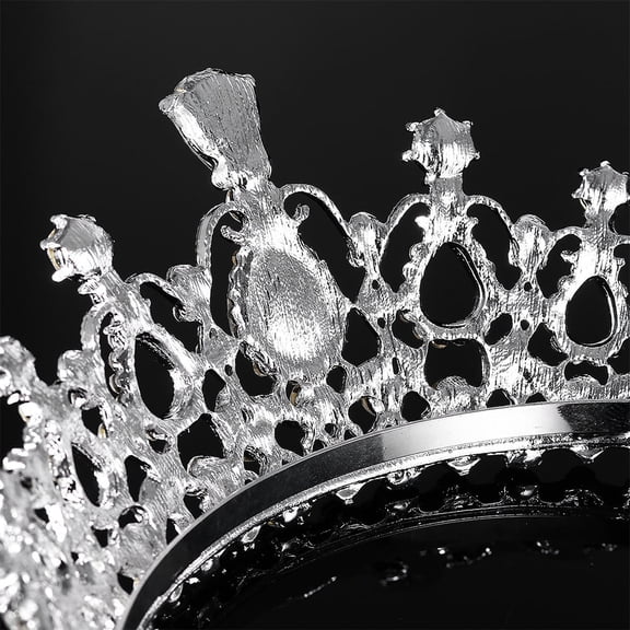 BESTYASH 2Pcs Wedding Tiara Crowns Plated Silver Alloy with Crystal Rhinestones Bridal Headpiece for Special Occasions