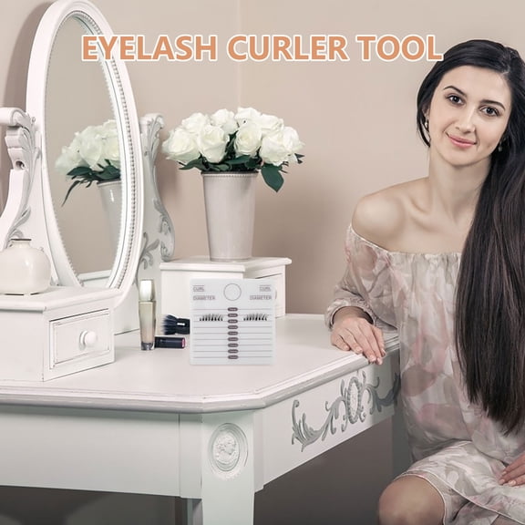 BESTYASH 2Pcs White Acrylic Lash Extension Pallet with Portable Eyelash Holder for Salon Use