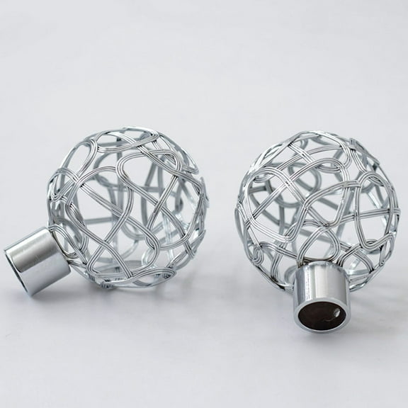 BESTYASH 2Pcs White Curtain Rod Final with Chic Design for Living Room and Bedroom Decor