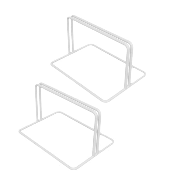 BESTYASH 2Pcs White Iron Heavy Duty Refrigerator and Freezer Separator Base with Easy Installation Feature