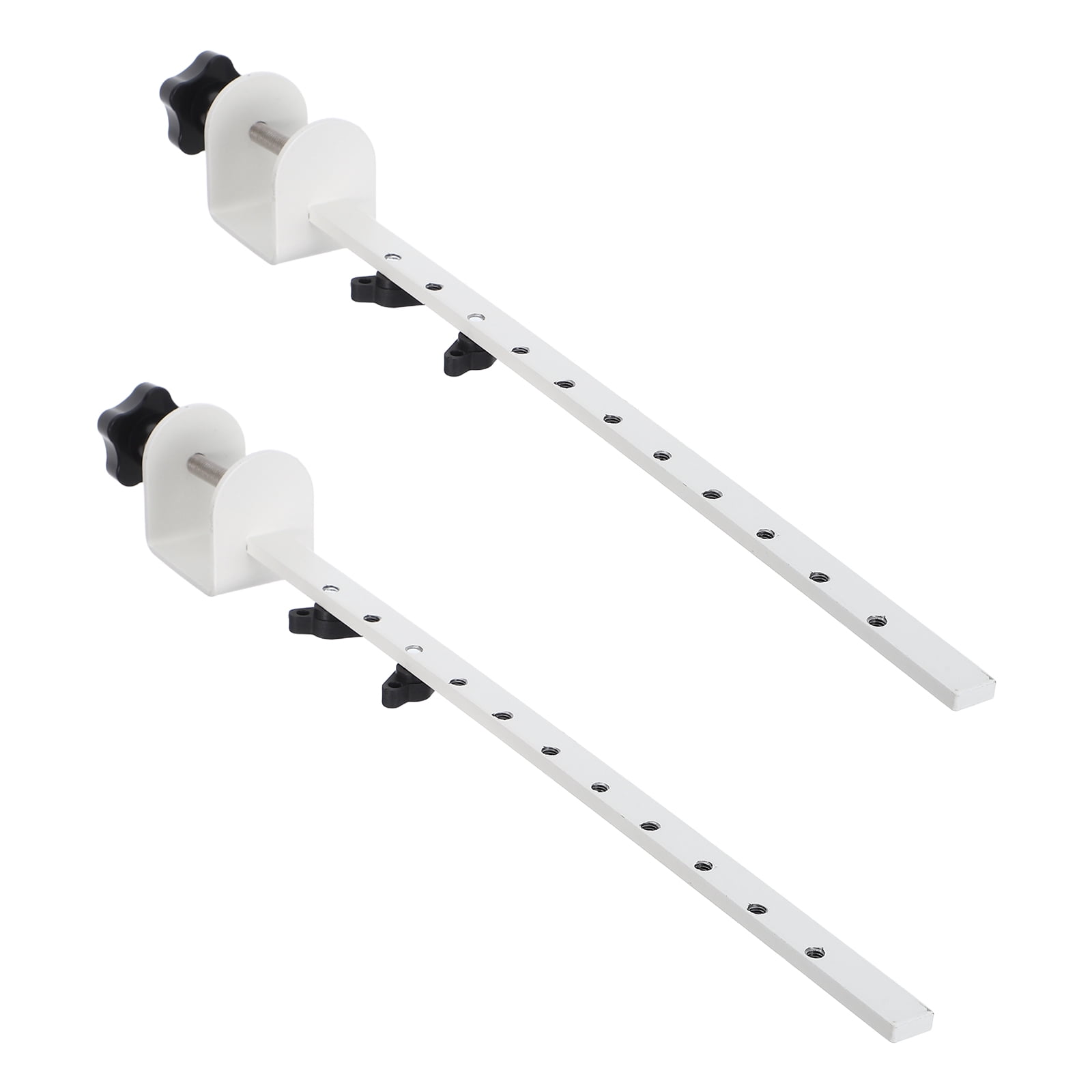 BESTYASH 2-Pack White Metal Pegboard Clamp Desk Mount Brackets for Home ...