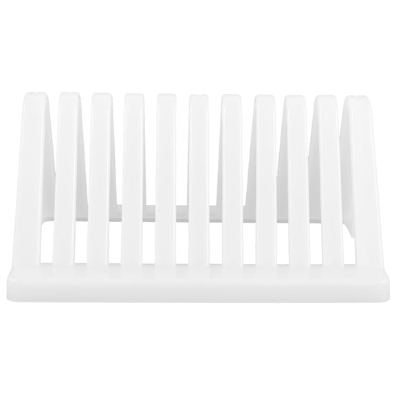 BESTYASH 2Pcs White Microscope Slide Stand with Water Drainage and Stable Triangle Structure for Lab