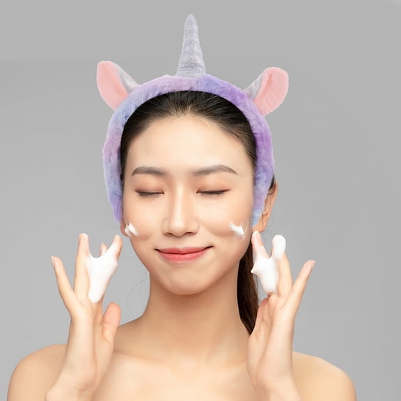 BESTYASH 2Pcs Wide Headbands for Women Makeup Hairband Plush Accessory