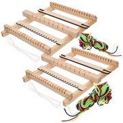 BESTYASH 2Pcs DIY Handloom Wooden Weaving Tool Assorted Color for Creative Projects