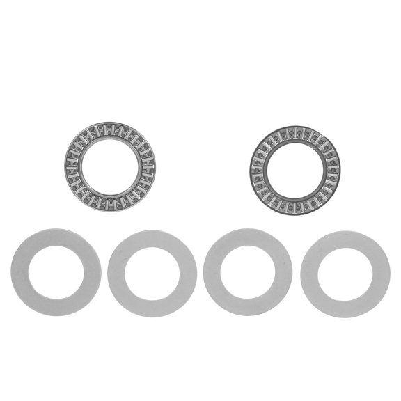 BESTYASH 2Set Compact Thrust Roller Bearings Steel with Washers for Automotive Gear and Machine Tool Bearings