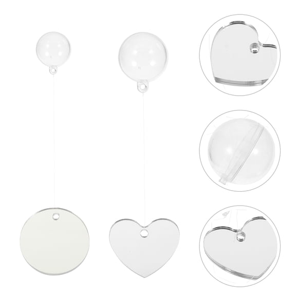 BESTYASH 2Sets Floating Acrylic Betta Mirror Safe for Water Fish Tank Decoration and Training