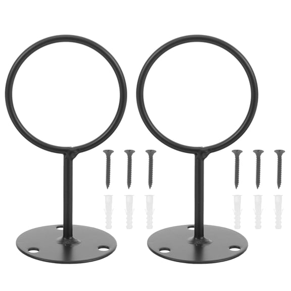 BESTYASH 2Sets Multi Functional Baseball Wall Mount Holder Iron Stand for Display and Storage