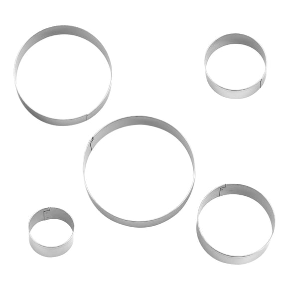 BESTYASH 2 Sets Stainless Steel Cookie Cutters for Dough and Fondant Baking Mold Kitchen Tool