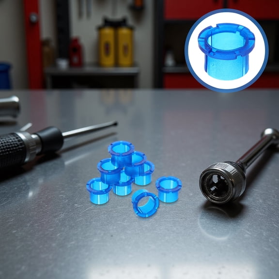 BESTYASH 2Sets Transmission Shift Cable Bushing Kit Blue for Car Gear Linkage Reduces Noise and Vibration