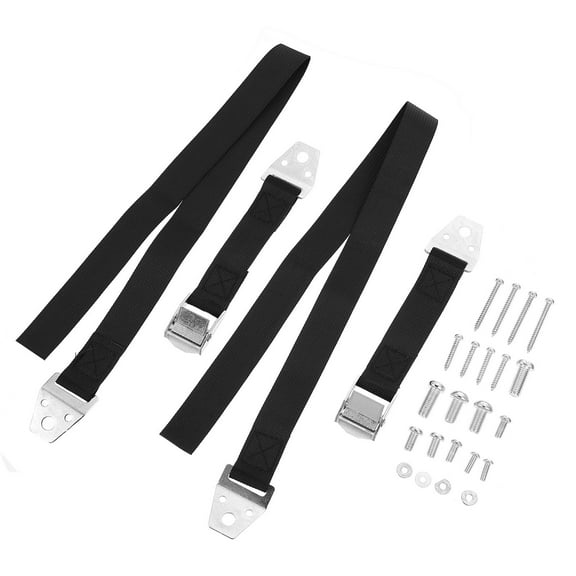BESTYASH 2pcs Anti Tip Safety Strap Furniture Safety Anchor for Child Protection Black Polyester
