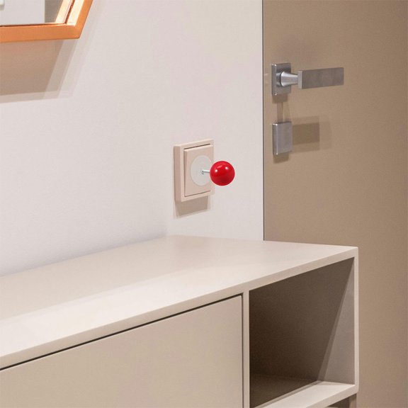 BESTYASH 2pcs Cabinet Handle Red Replacement Furniture Knob for Kitchen
