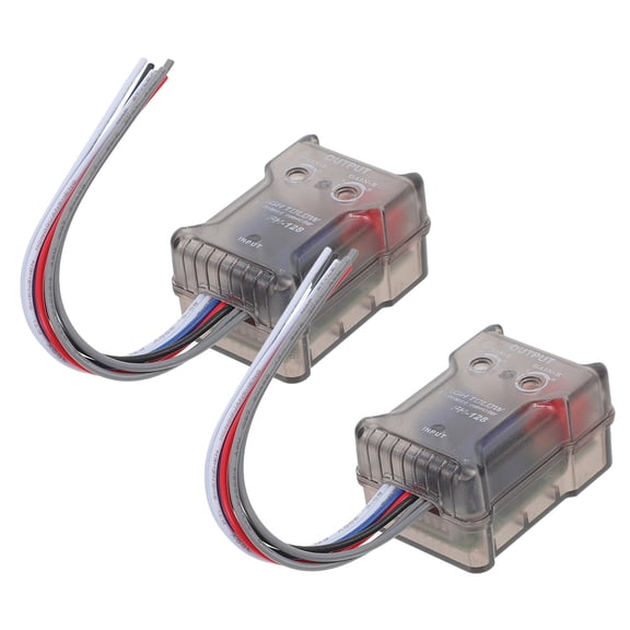 BESTYASH 2pcs Car Audio Equipment Audio Converter For Car Auto Audio Converter Car Stereo Amplifier Plastic