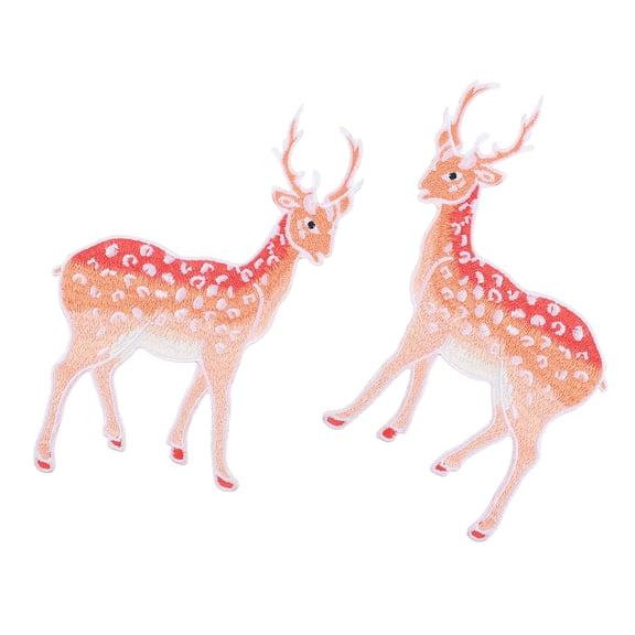 BESTYASH Embroidered Deer Patches Assorted Colors for Sewing, Clothes Decoration, Crafting, and Accessories