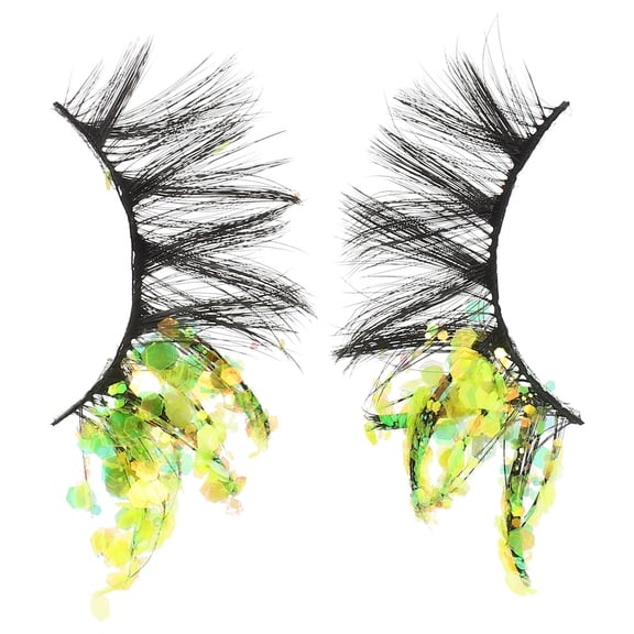 BESTYASH 2pcs Luminous Eyelashes Fiber Decorative Design For Women Night Out