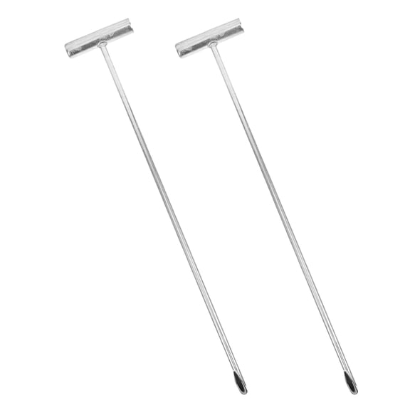 BESTYASH 2pcs Manhole Cover Hooks Iron for Lifting Manhole Covers in Construction
