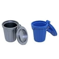 thumbnail image 1 of BESTYASH 2-Pack Mini Trash Cans for Bedroom and Kitchen, Small Alloy Waste Bins, Decorative and Compact, 1 of 4