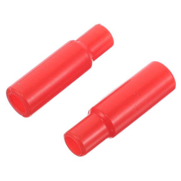 BESTYASH 2pcs Motorcycle Brake Cable Silicone Oil Pipe Cap Red Waterproof Protective Cover