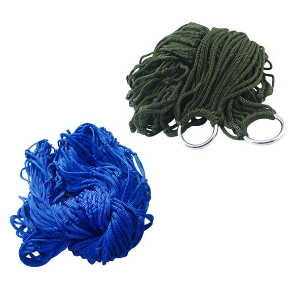 BESTYASH Set of 2 Nylon Camping Hammocks for Outdoor Relaxation and Leisure