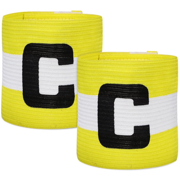 BESTYASH 2-Pack Professional Football Armbands High Visibility Nylon for Team Sports, Fan Gear, and Game Day Accessories
