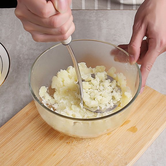 BESTYASH 2pcs Stainless Steel Potato Presser Tool for Cooking Potatoes at Home