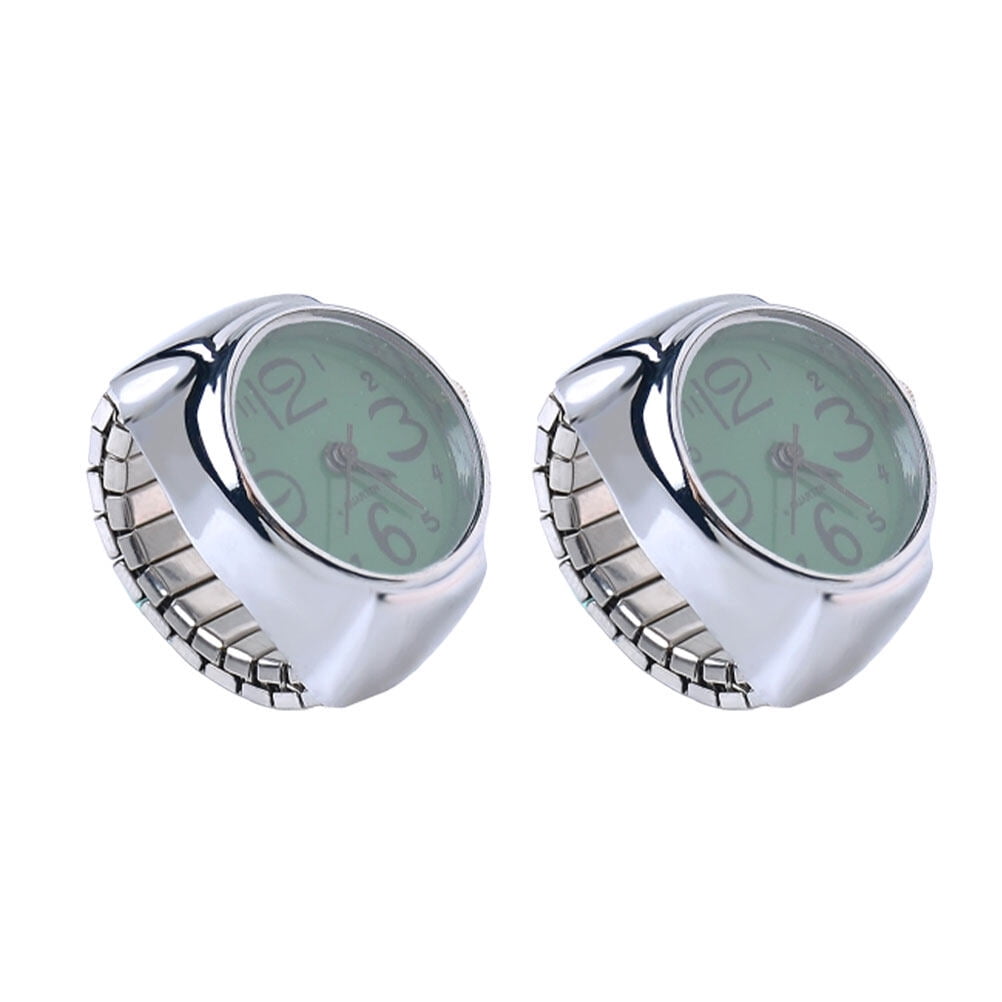 Wtch Rings BESTYASH 2pcs Watch Rings for Women Finger Green Display for Weddings ...