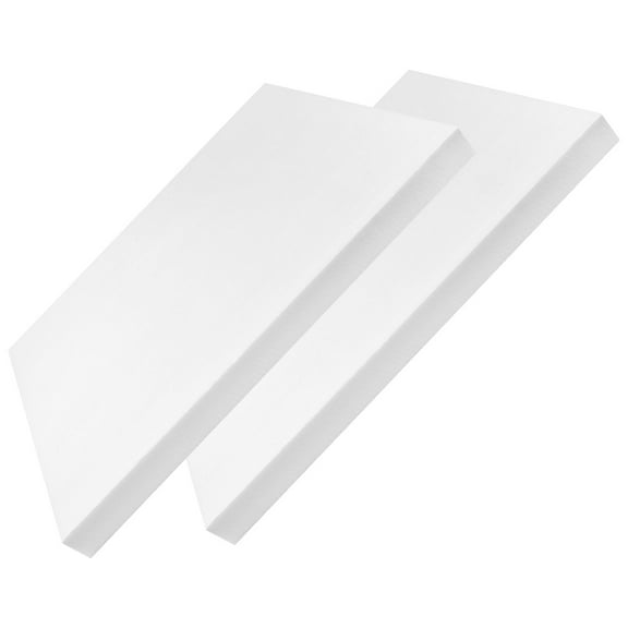 BESTYASH 2-Pack White Polyurethane Foam Sheets for Case Padding and Protective Inserts