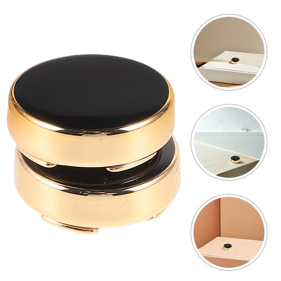 BESTYASH 3 Pairs Zinc Alloy Black Button Covers for Tuxedo, Dress, and Business Shirts and Stylish