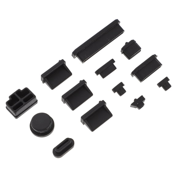 BESTYASH 3 Set Pc Dust Plug Silicone Black for Laptop Ports Back to School